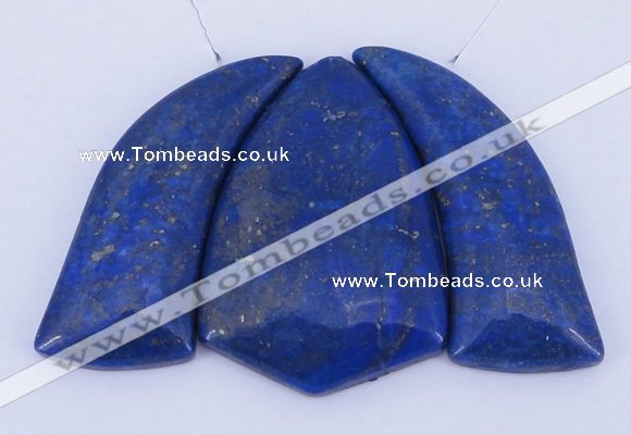 NGP51 Fashion lapis lazuli gemstone pendants set jewelry wholesale