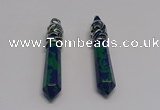 NGP5406 10*65mm sticks synthetic lapis lazuli pendants wholesale