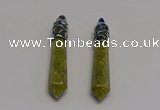 NGP5407 10*65mm sticks unakite gemstone pendants wholesale