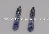 NGP5408 10*65mm sticks sodalite gemstone pendants wholesale