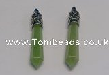 NGP5415 10*65mm sticks green aventurine pendants wholesale