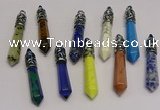 NGP5433 10*65mm sticks mixed gemstone pendants wholesale