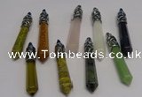 NGP5434 10*65mm sticks mixed gemstone pendants wholesale