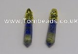 NGP5442 10*65mm sticks lapis lazuli gemstone pendants wholesale