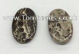 NGP5501 35*55mm oval rainforest agate pendants wholesale