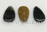 NGP5510 30*50mm flat teardrop ocean agate pendants wholesale