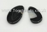 NGP5516 30*50mm - 45*65mm freeform agate pendants wholesale