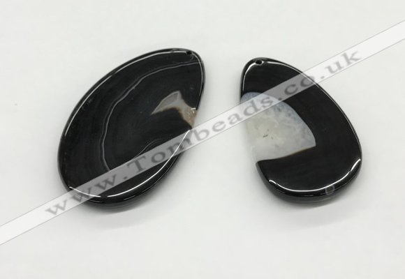 NGP5516 30*50mm - 45*65mm freeform agate pendants wholesale