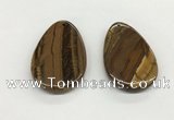 NGP5537 35*55mm flat teardrop iron tiger pendants wholesale