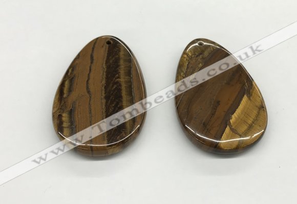 NGP5537 35*55mm flat teardrop iron tiger pendants wholesale