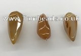 NGP5553 14*40mm - 23*58mm teardrop agate gemstone pendants