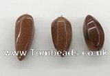 NGP5560 14*40mm - 23*58mm teardrop goldstone pendants wholesale