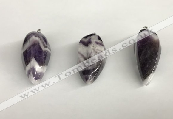 NGP5570 18*40mm - 23*58mm teardrop dogtooth amethyst pendants