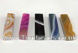 NGP5720 12*52mm cuboid agate gemstone pendants wholesale