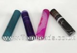 NGP5722 15*57mm tube agate gemstone pendants wholesale