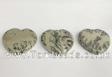 NGP5760 35*35mm heart jasper gemstone pendants wholesale