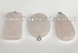 NGP5763 20*40mm - 25*35mm freefrom rose quartz pendants