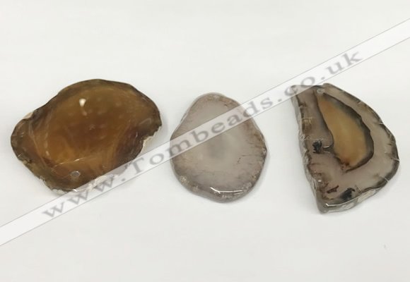 NGP5783 25*50mm - 50*80mm freeform agate slab pendants