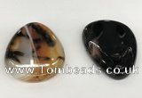 NGP5797 35*55mm flat teardrop agate pendants wholesale