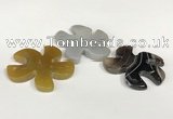 NGP5810 44mm - 46mm flower agate gemstone pendants wholesale