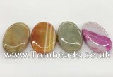 NGP5825 30*55mm oval agate gemstone pendants wholesale