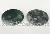 NGP5831 50mm flat round agate gemstone pendants wholesale