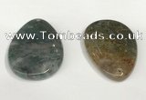 NGP5832 30*50mm - 35*55mm flat teardrop agate gemstone pendants