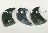 NGP5835 22*55mm - 25*55mm horn agate gemstone pendants wholesale