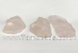 NGP5850 30*45mm - 40*60mm freeform rose quartz slab pendants