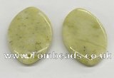 NGP5862 35*55mm marquise lemon jade pendants wholesale