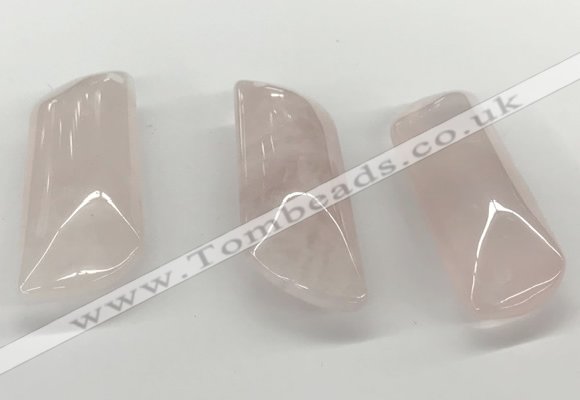 NGP5873 20*55mm - 22*60mm marquise rose quartz pendants
