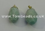 NGP6019 18*30mm - 22*35mm freeform amazonite pendants