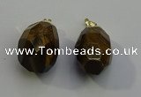 NGP6024 18*30mm - 22*35mm freeform yellow tiger eye pendants