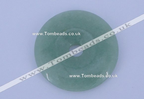 NGP604 5pcs 6*40mm green aventurine gemstone donut pendants wholesale
