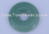NGP608 5pcs 7*45mm green aventurine gemstone donut pendants wholesale