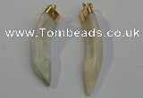 NGP6084 12*60mm – 18*65mm horn wolf tooth pendants wholesale