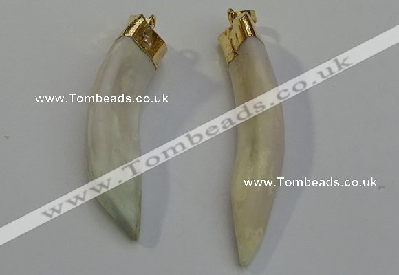 NGP6084 12*60mm – 18*65mm horn wolf tooth pendants wholesale