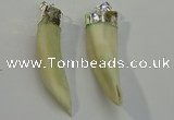 NGP6085 12*60mm – 18*65mm horn wolf tooth pendants wholesale