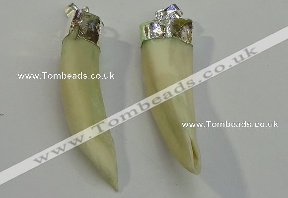 NGP6085 12*60mm – 18*65mm horn wolf tooth pendants wholesale