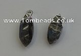 NGP6226 12*28mm - 15*30mm faceted bullet labradorite pendants