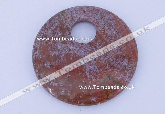 NGP628 5pcs 6*50mm agate gemstone donut pendants