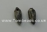 NGP6440 12*24mm - 15*30mm faceted bullet labradorite pendants