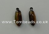 NGP6444 12*24mm - 15*30mm faceted bullet yellow tiger eye pendants