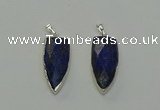 NGP6563 12*35mm - 15*40mm arrowhead lapis lazuli pendants