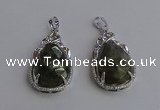 NGP6621 22*30mm faceted teardrop labradorite gemstone pendants