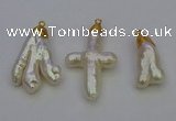 NGP6712 10*25mm - 20*45mm freeform pearl pendants wholesale