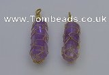 NGP6733 13*40mm sticks amethyst gemstone pendants wholesale