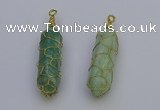 NGP6744 13*40mm sticks amazonite gemstone pendants wholesale