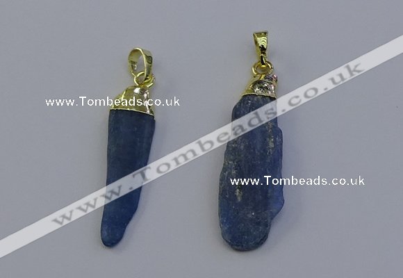 NGP6758 10*35mm - 15*45mm freeform blue kyanite pendants