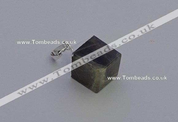 NGP6796 15*22mm cube labradorite gemstone pendants wholesale